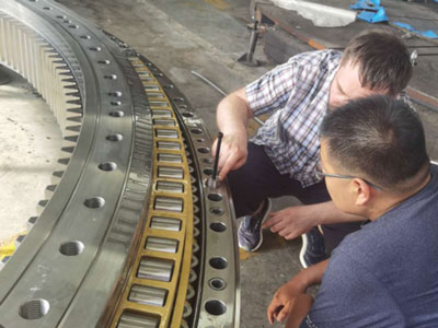Slewing bearings with an outer diameter of 5300mm was exported to Russia