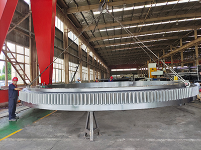 Special turntable bearing for the harbor gantry crane was successfully delivered